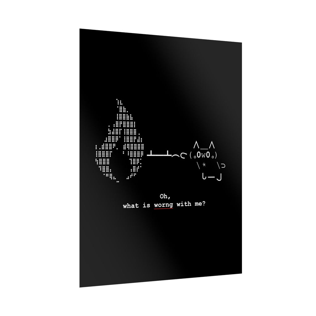 "Atrophy" ASCII Art Poster