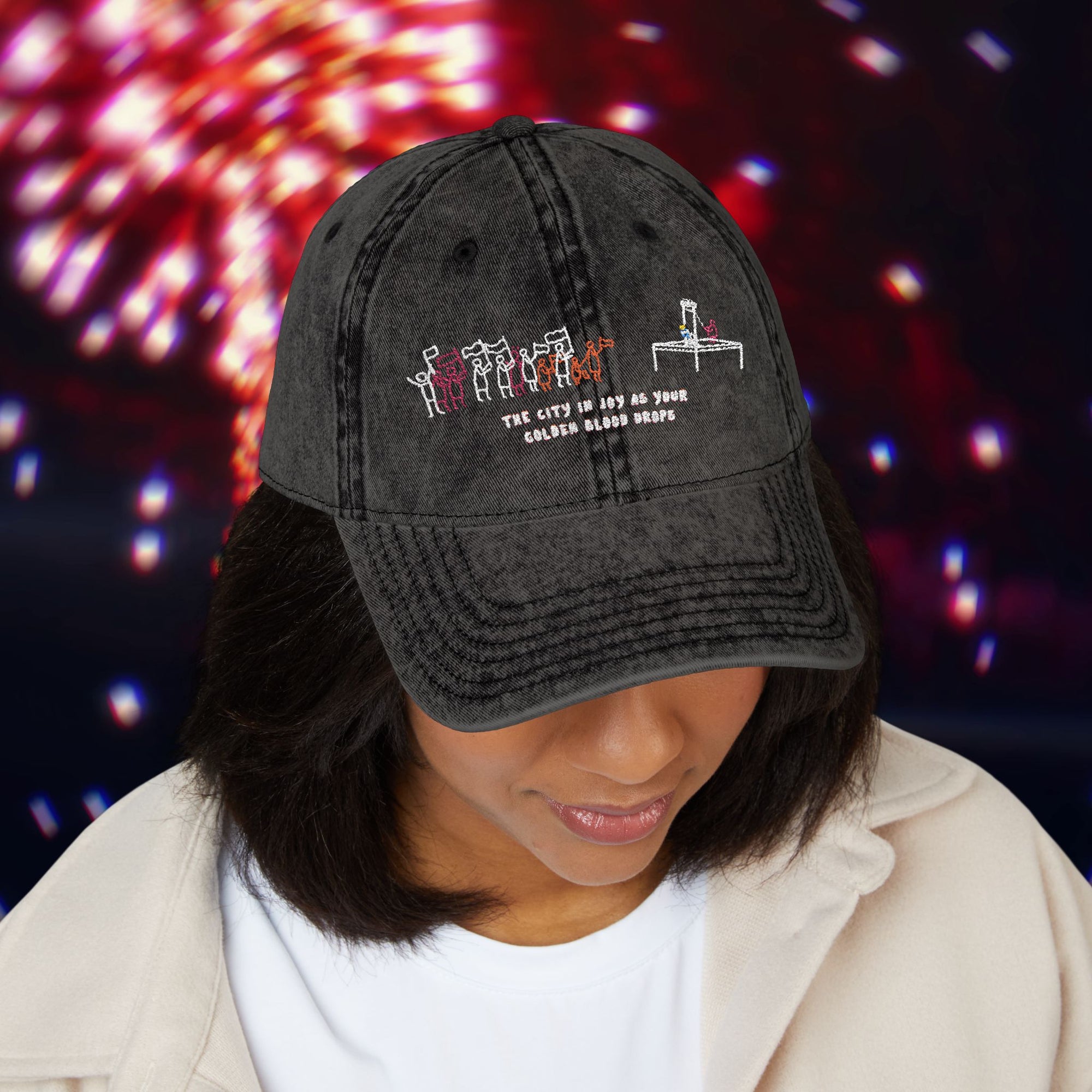 "Golden Blood" Coronation Day Embroided Cap