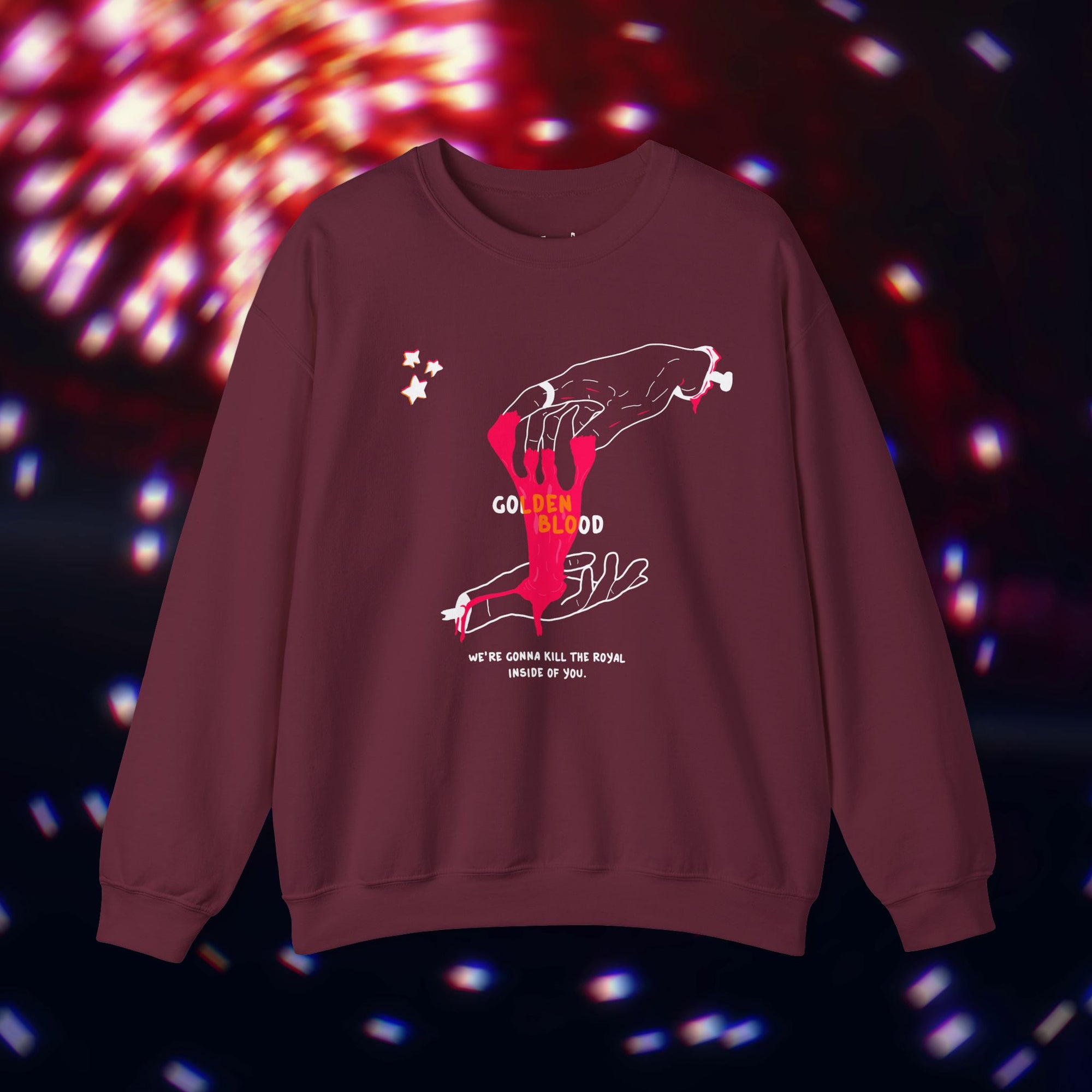 "Golden Blood" Severed Hands Sweater