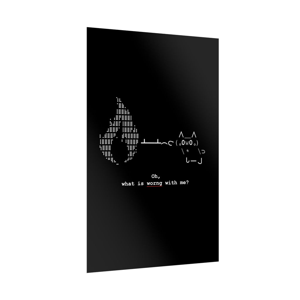 "Atrophy" ASCII Art Poster