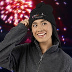 "Golden Blood" Coronation Day Pom-Pom Beanie