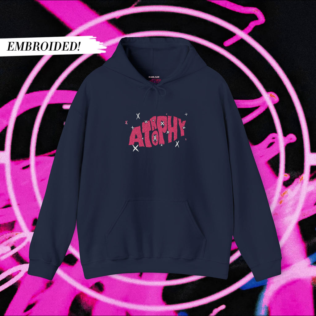"Atrophy" X-Trophy Embroided Hoodie (Dark Colours)
