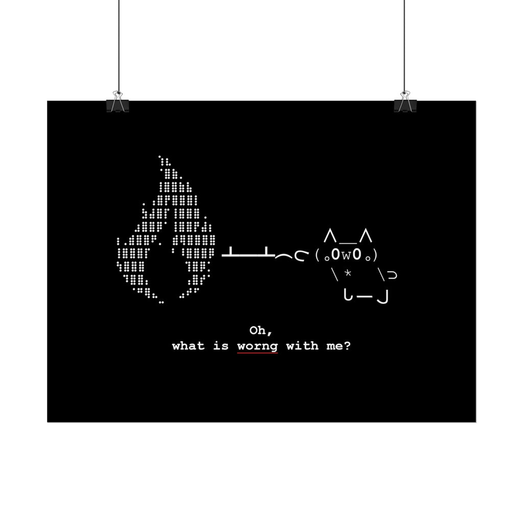 "Atrophy" ASCII Art Poster
