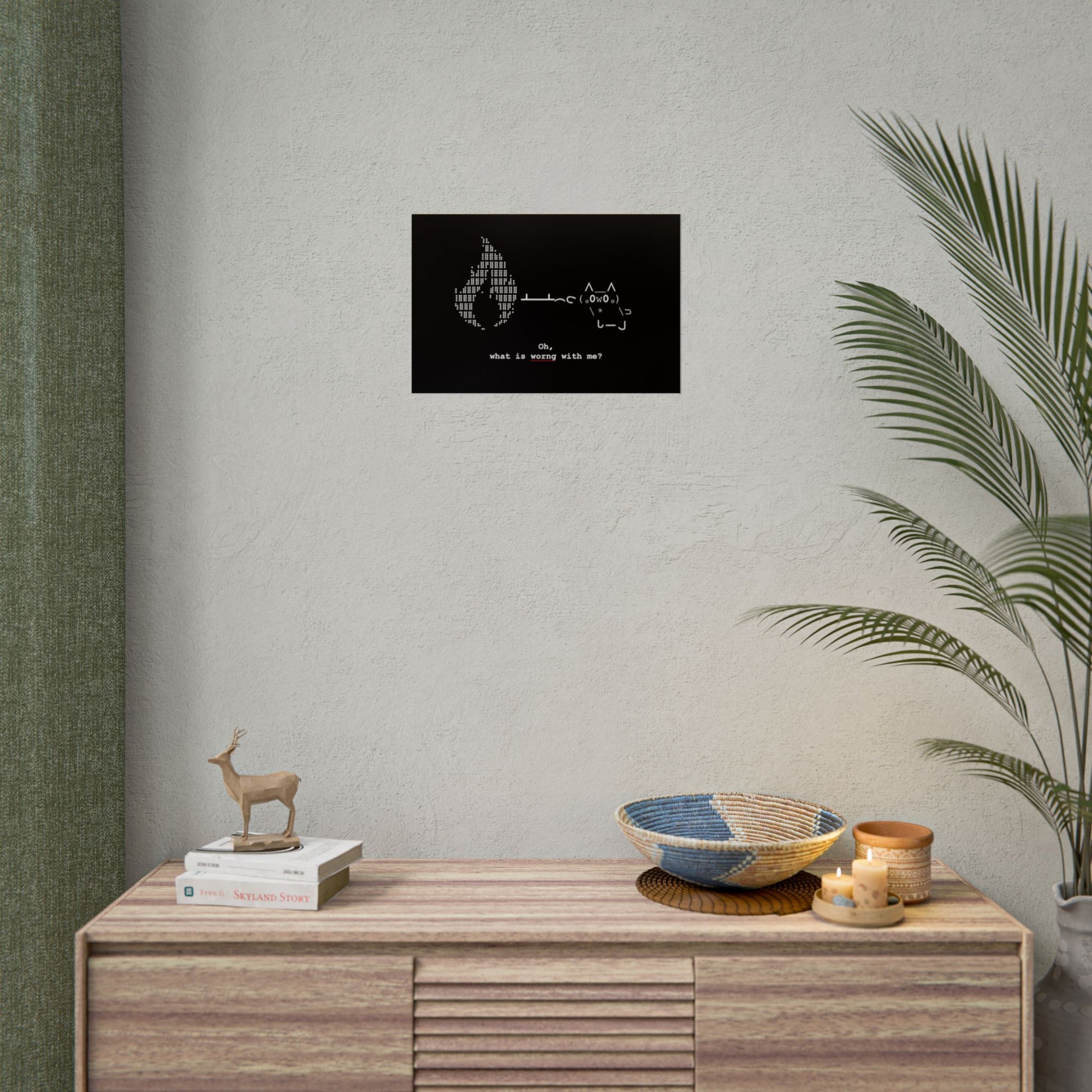 "Atrophy" ASCII Art Poster