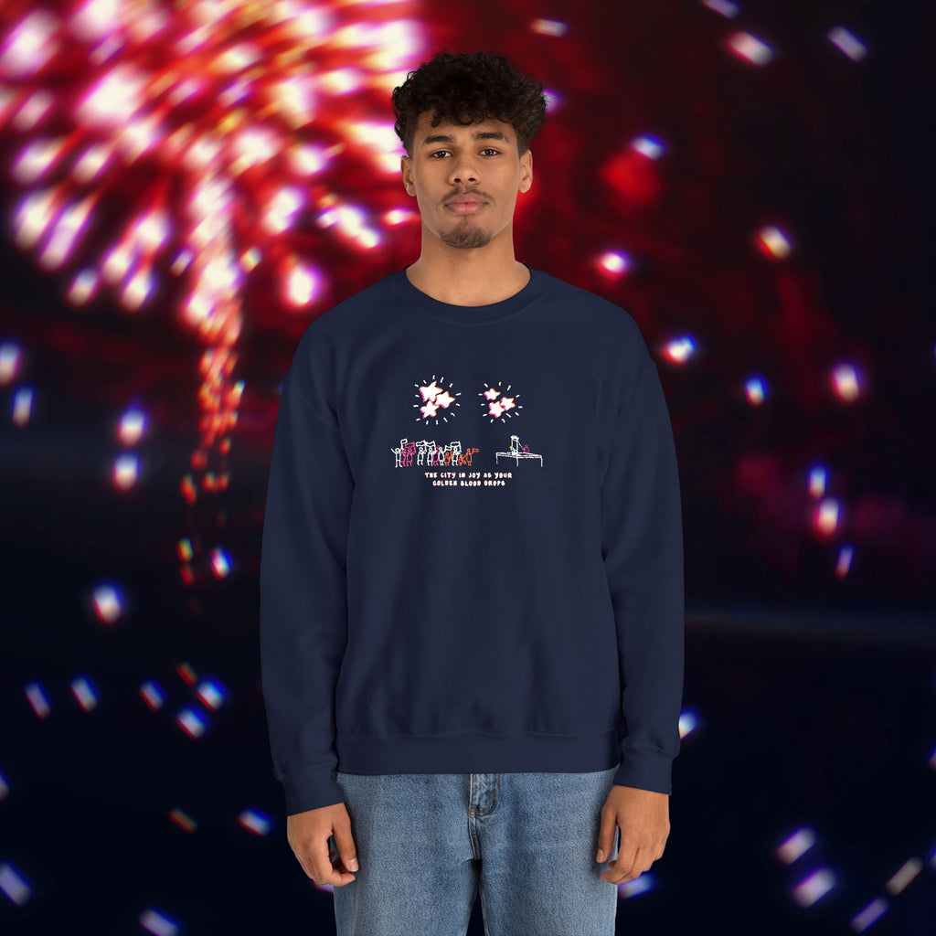 "Golden Blood" Coronation Day Embroided Sweater