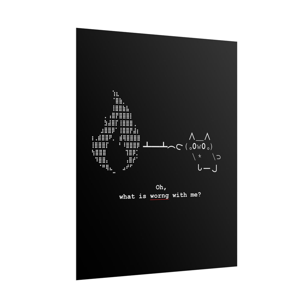 "Atrophy" ASCII Art Poster