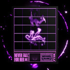 “Never Fall For Her” Brutalist Poster (Purple)