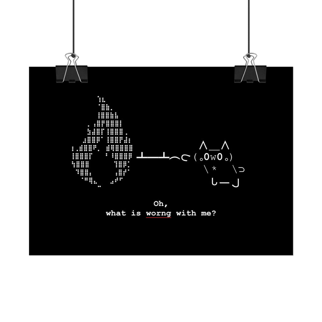 "Atrophy" ASCII Art Poster