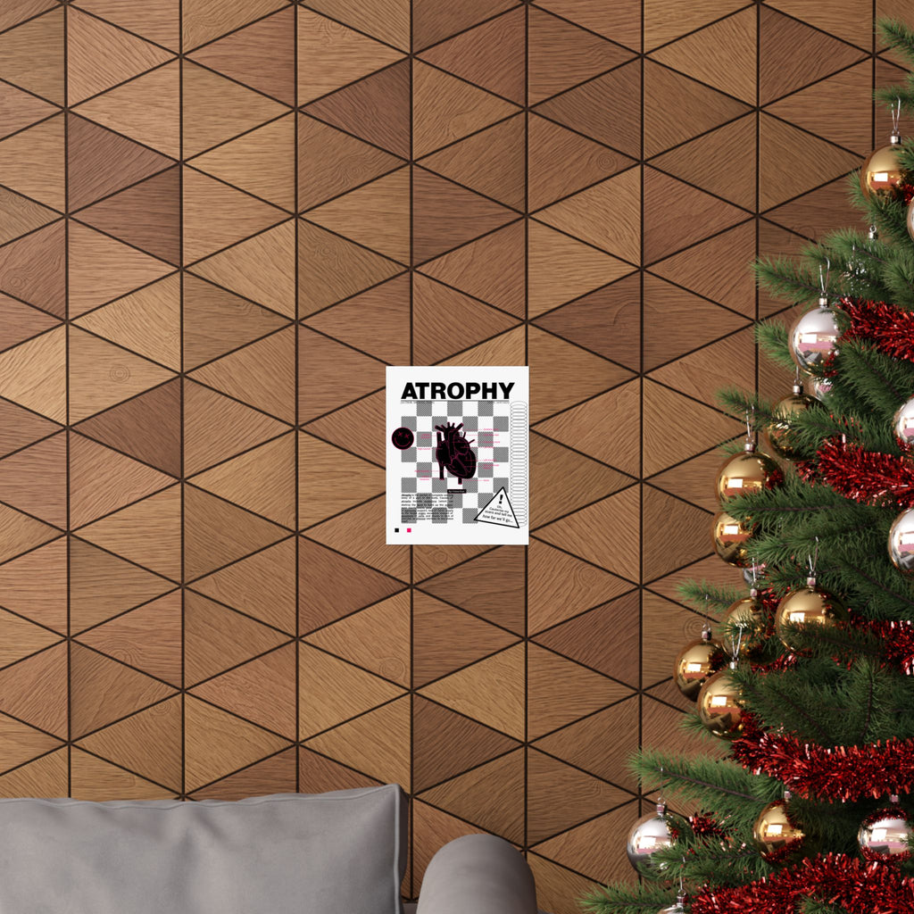 "Atrophy" Brutalist Customizable Poster