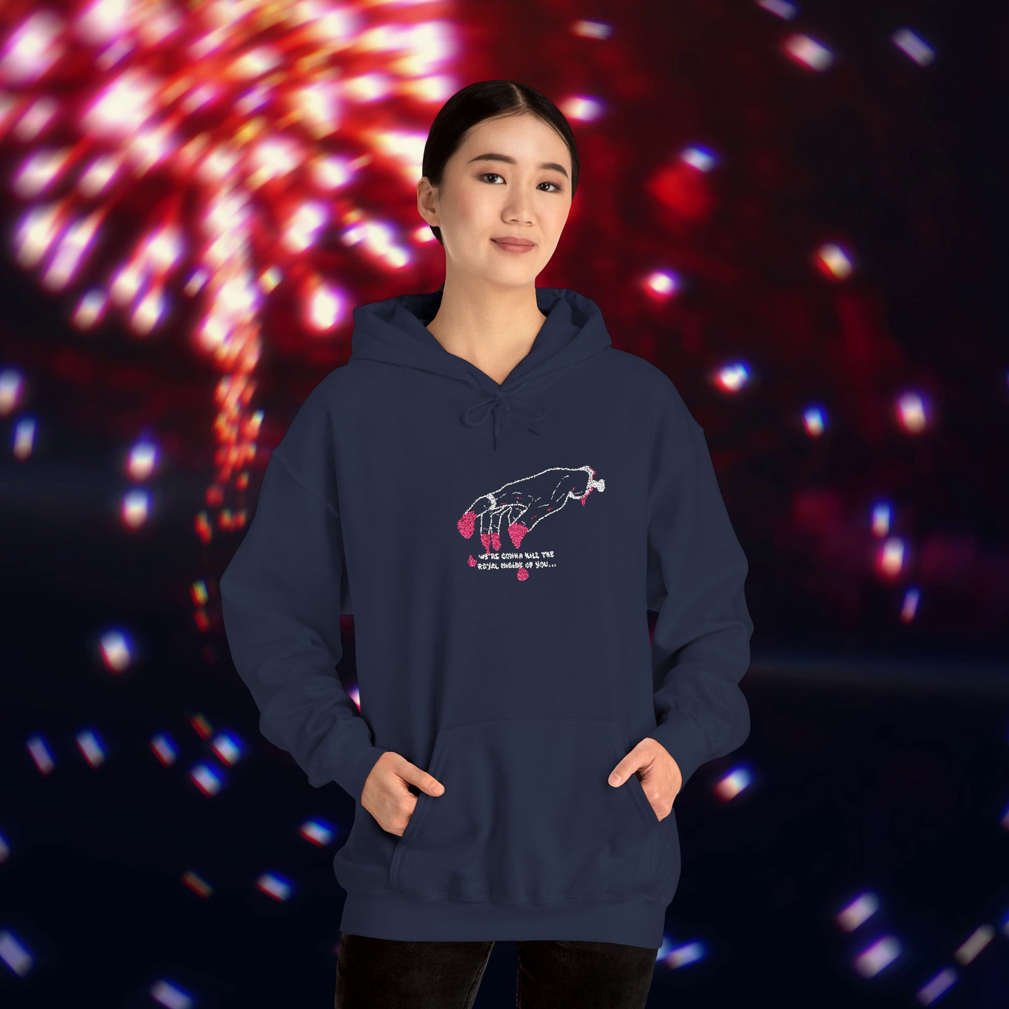 "Golden Blood" Kill The Royal Embroided Hoodie (Dark Colours)