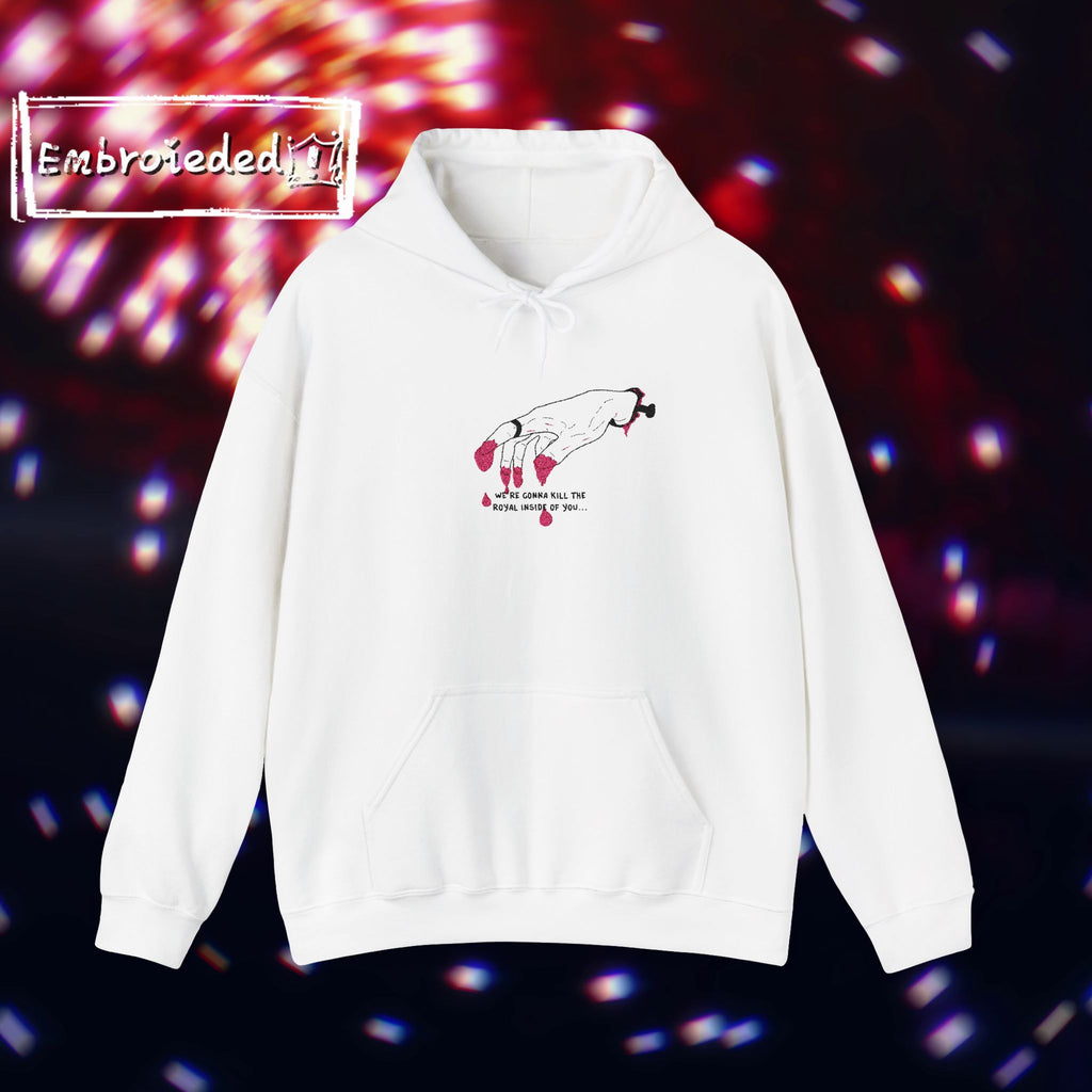 "Golden Blood" Kill The Royal Embroided Hoodie (Light Colours)