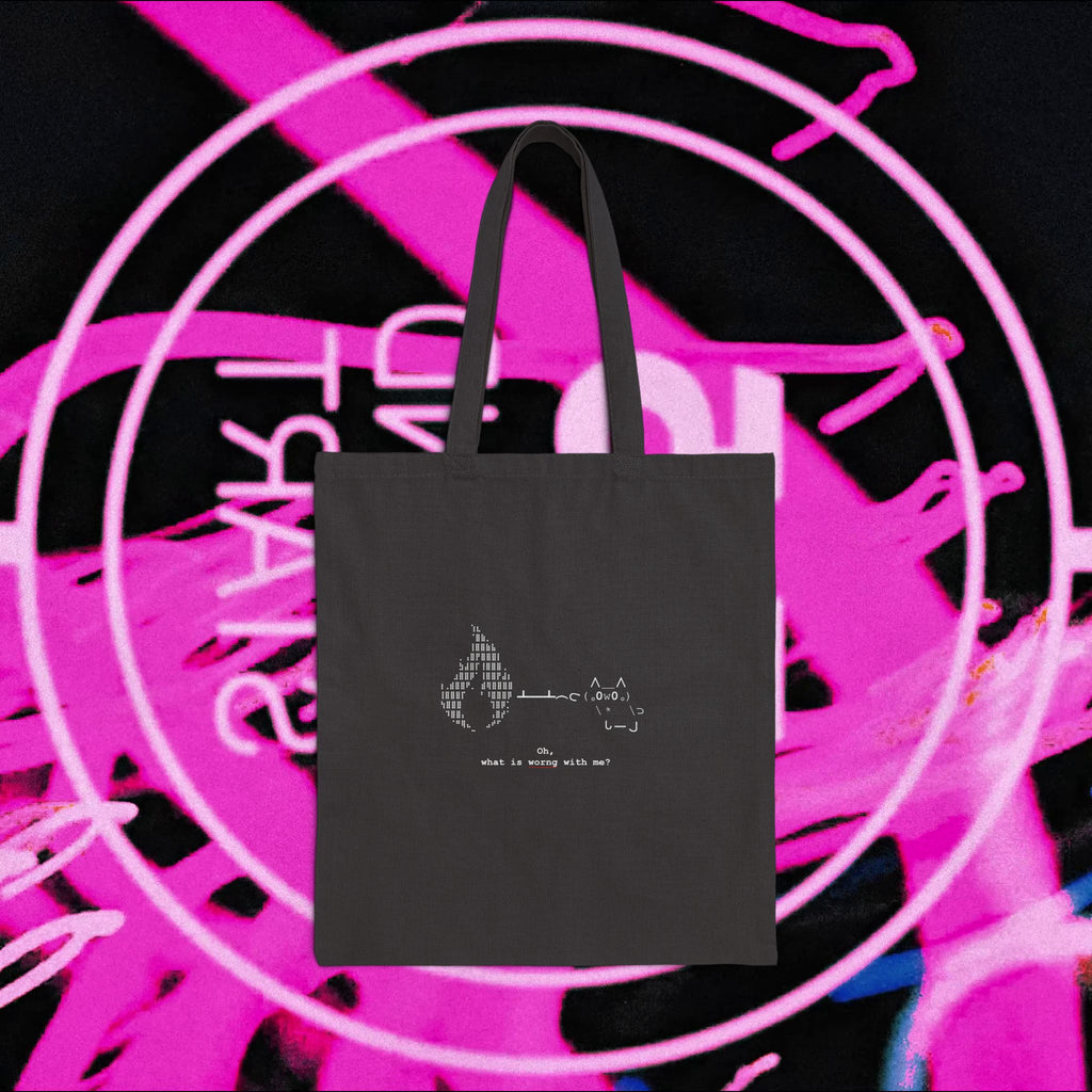 "Atrophy" ASCII Art Tote Bag