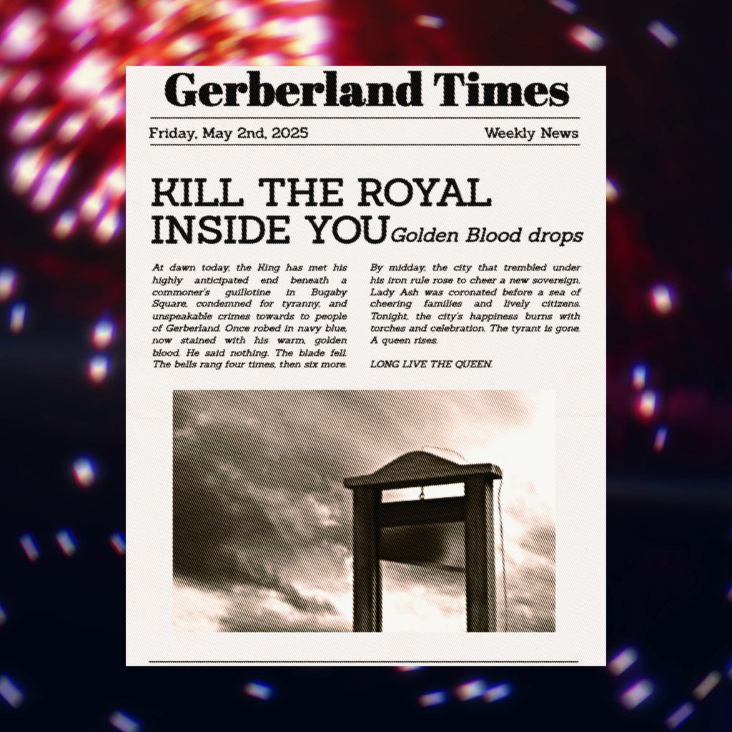"Golden Blood" Newspaper Clipping Poster