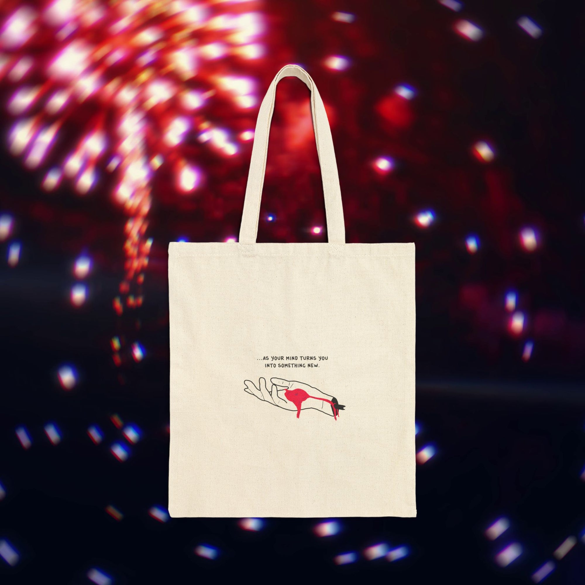 "Golden Blood" Bleeding Hands Tote Bag