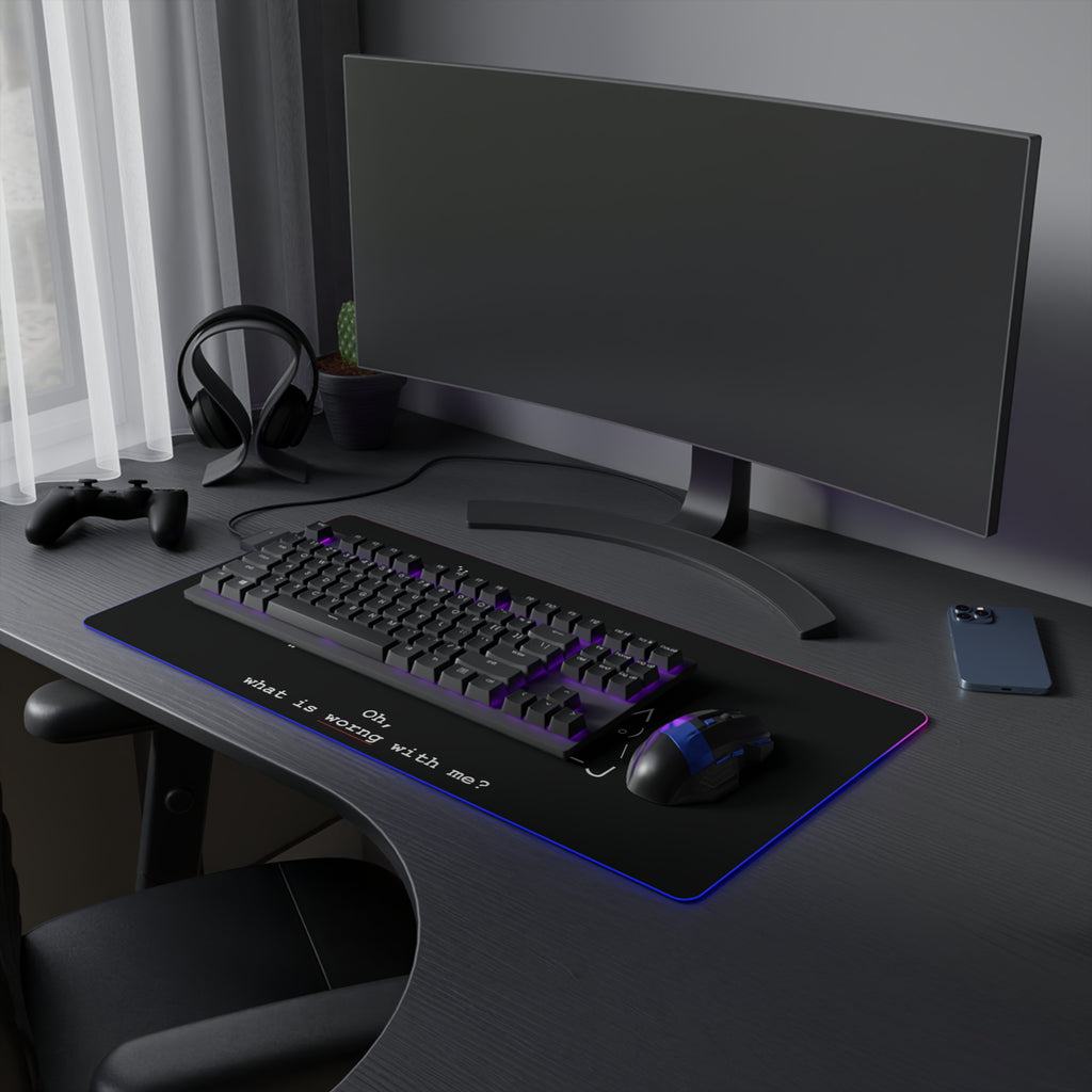 "Atrophy" ASCII Art LED Desk Pad
