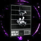 “Never Fall For Her” Brutalist Poster (White)