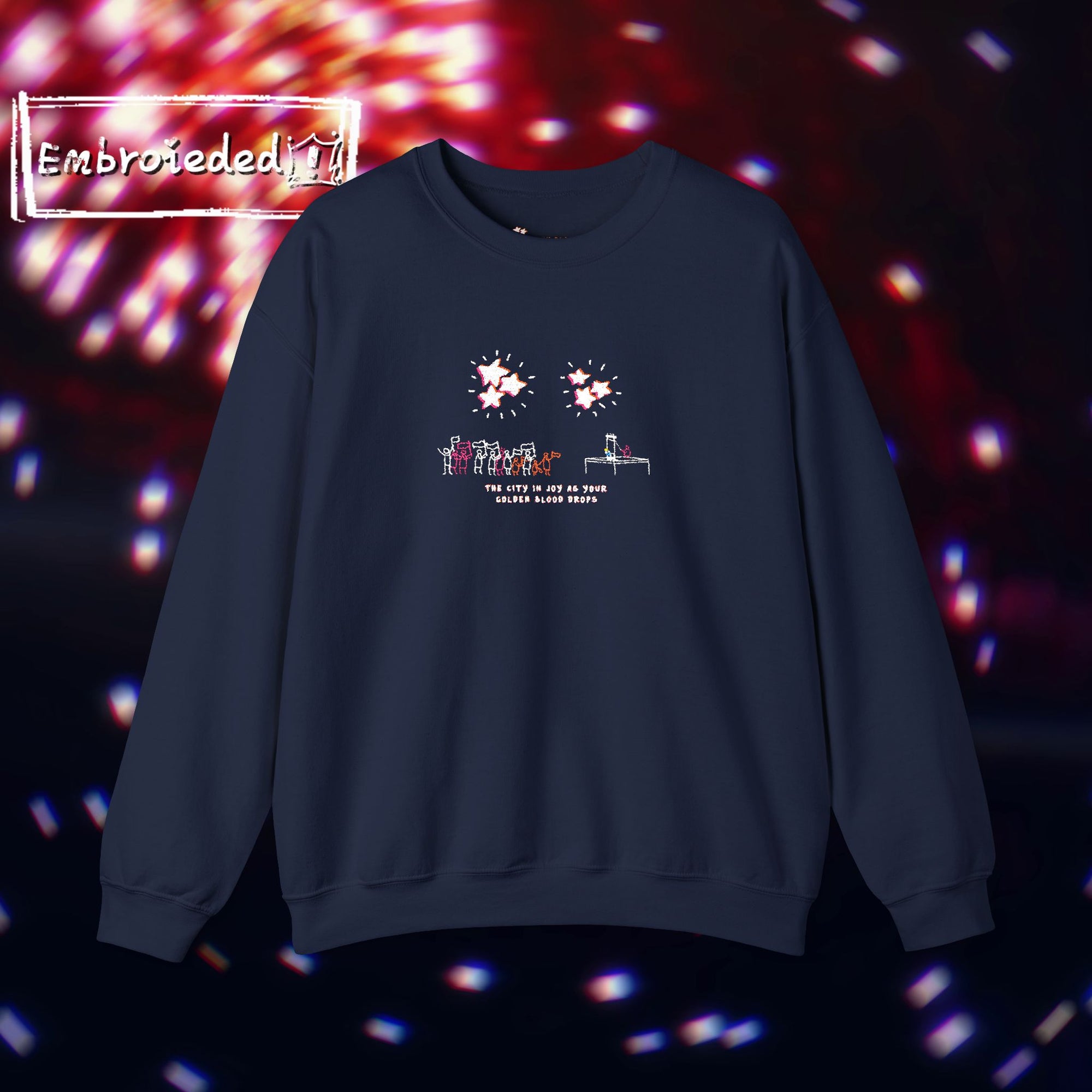 "Golden Blood" Coronation Day Embroided Sweater
