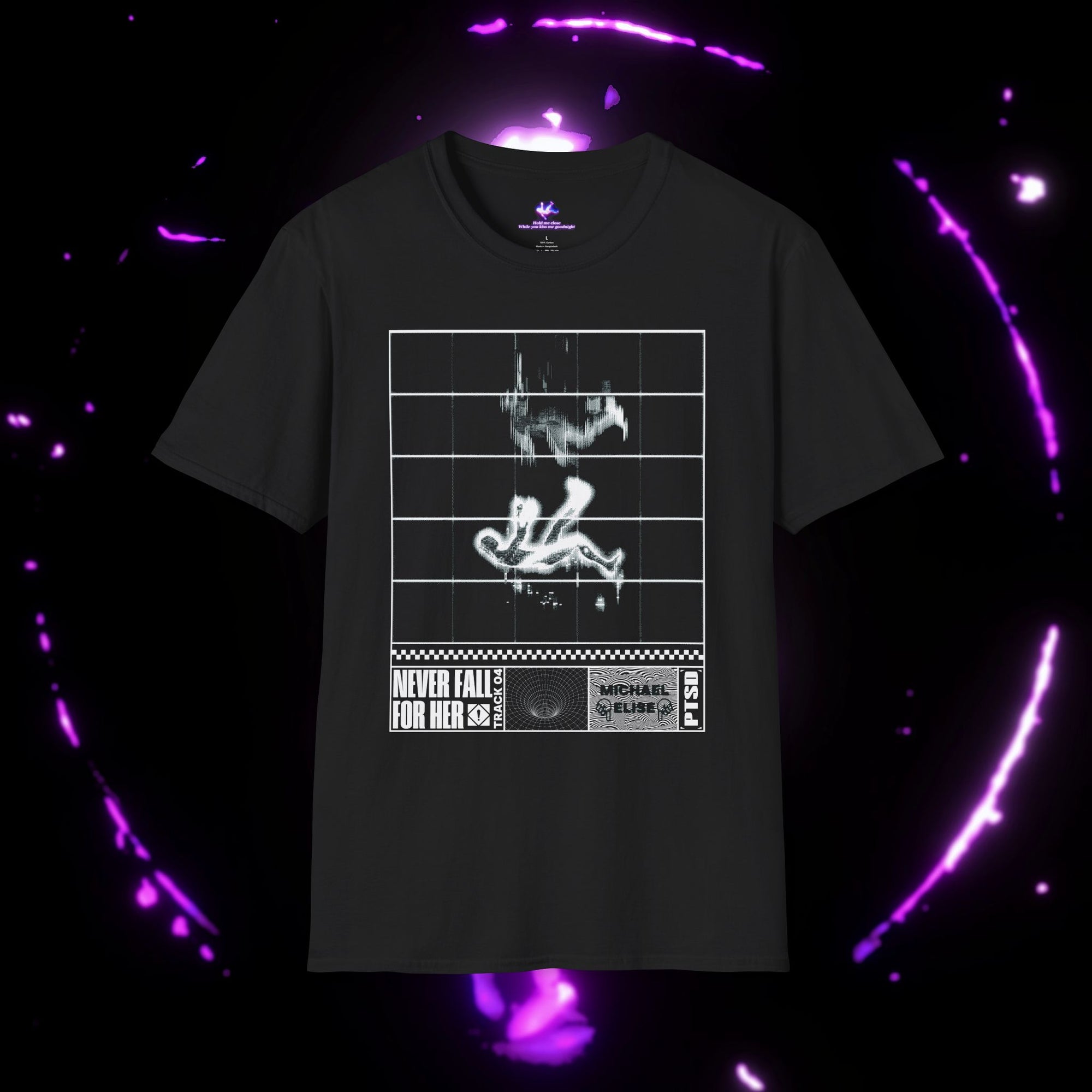 "Never Fall For Her” Brutalist T-Shirt (White)