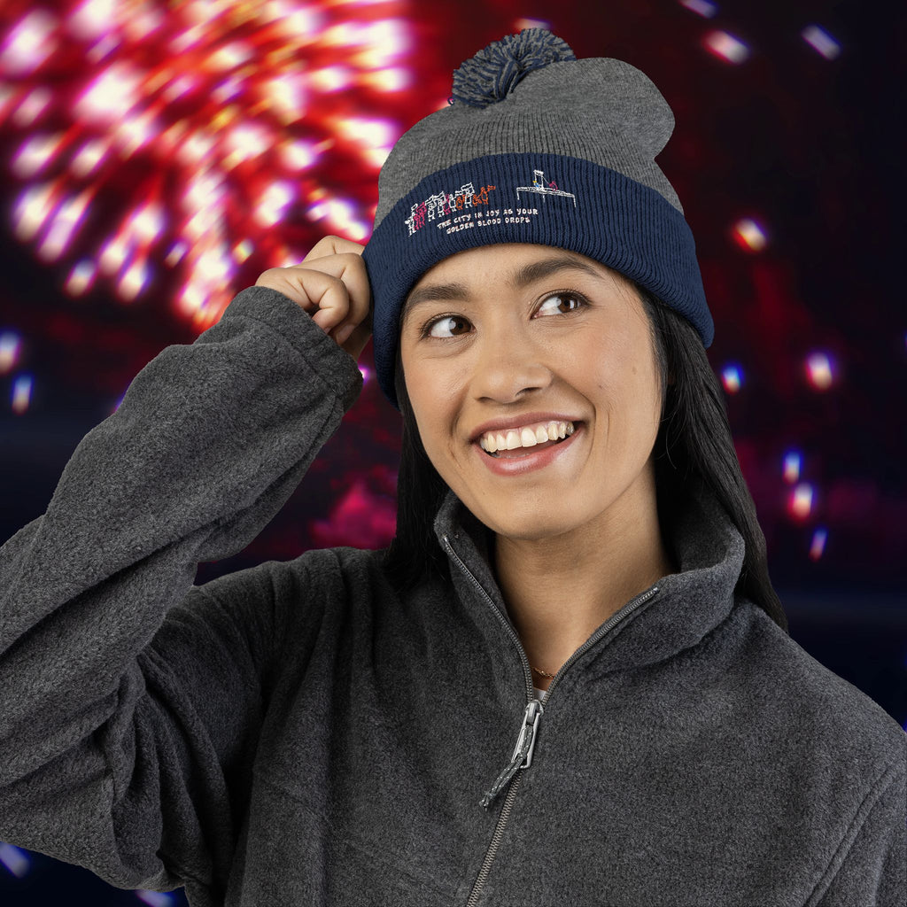 "Golden Blood" Coronation Day Pom-Pom Beanie