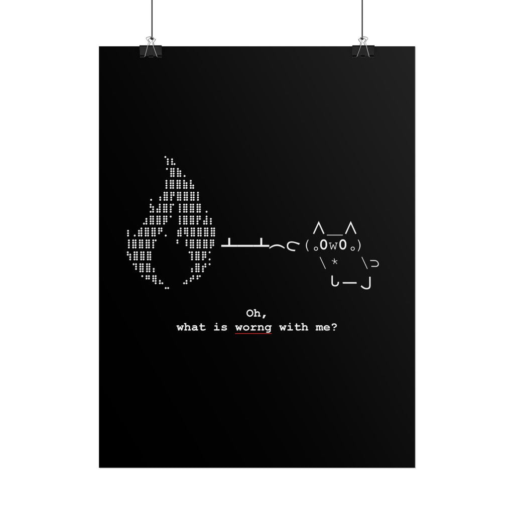 "Atrophy" ASCII Art Poster