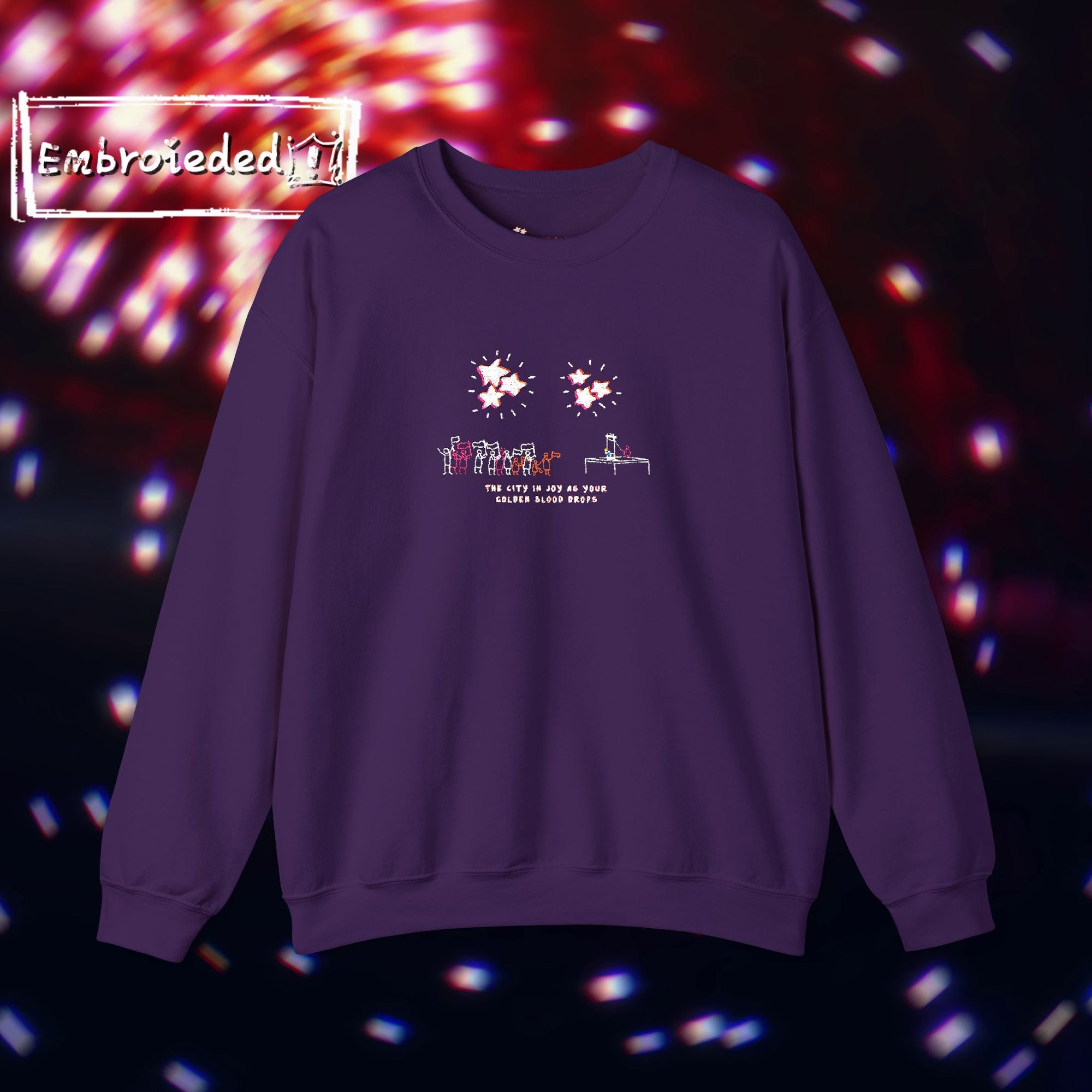 "Golden Blood" Coronation Day Embroided Sweater