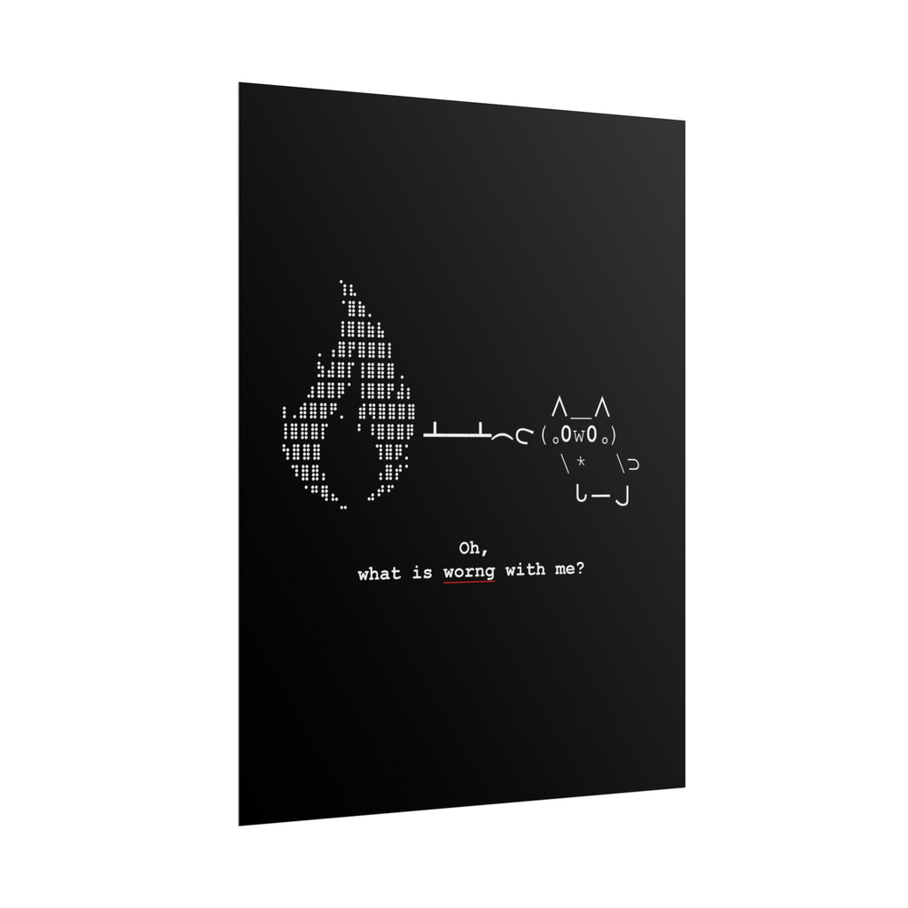 "Atrophy" ASCII Art Poster