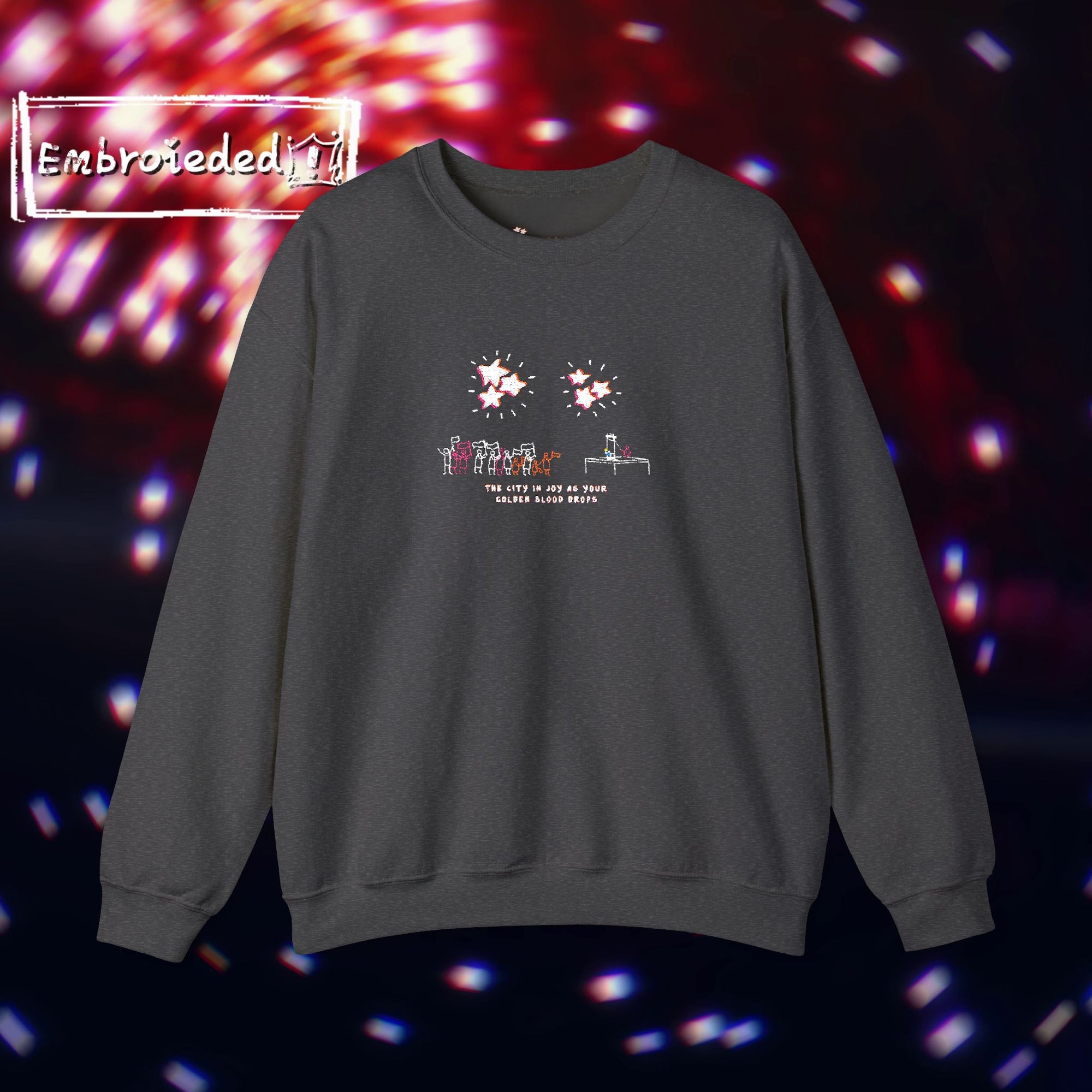 "Golden Blood" Coronation Day Embroided Sweater
