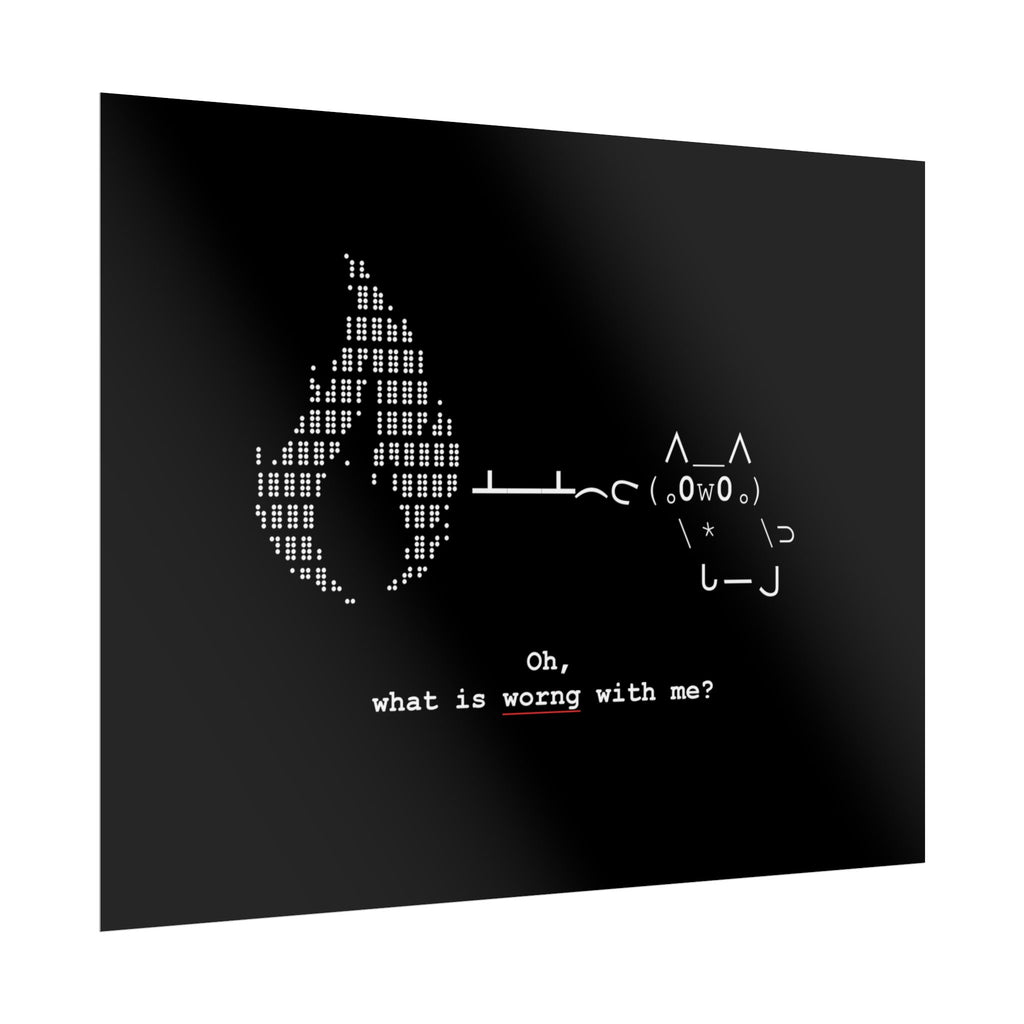 "Atrophy" ASCII Art Poster