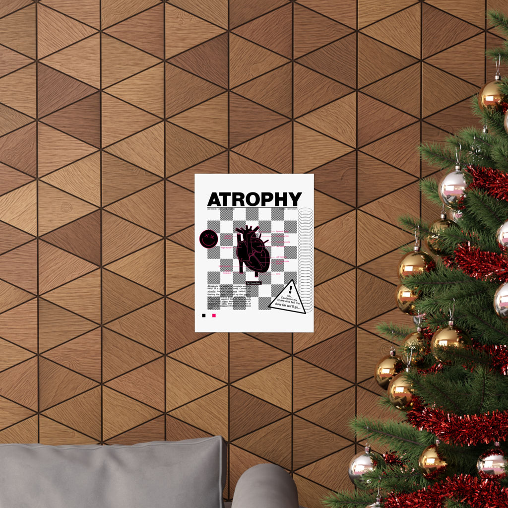 "Atrophy" Brutalist Customizable Poster